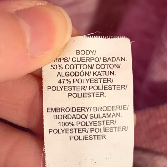 Lucky Brand sz XL Pink~Orange Embroidered Burnout Sweater - Picture 9 of 10